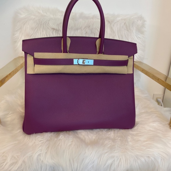 Purple Hermes birkin bag 35cm NO TRADE/ NO BUNDLE - Picture 7 of 7